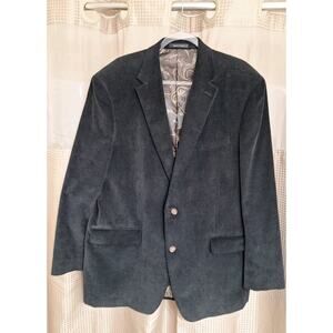 Polo RALPH LAUREN Black Cotton Corduroy Blazer Jacket 46L